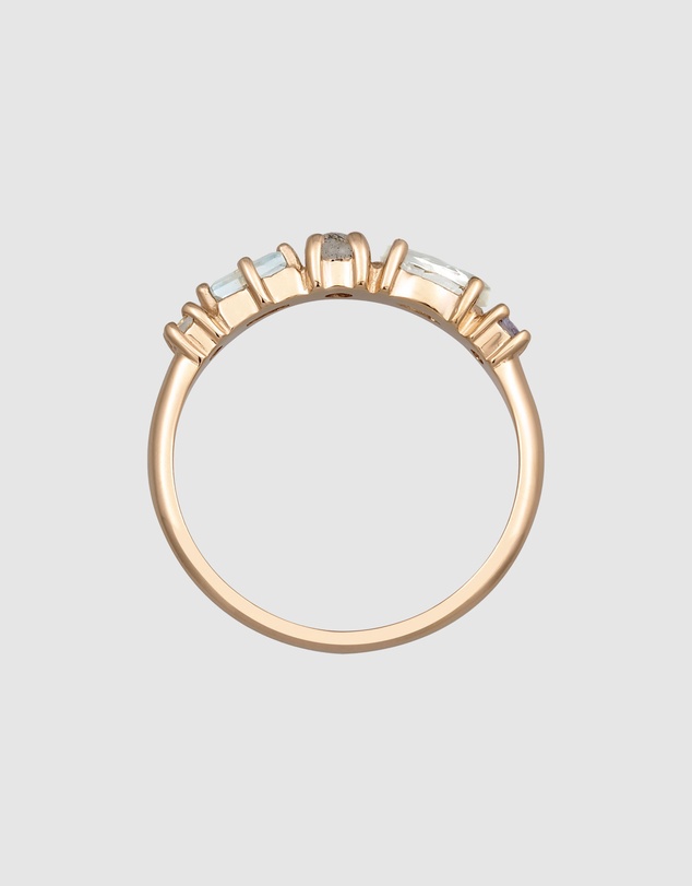 Elli Jewelry - Ring Gemstone Party 925 Sterling Silver Rosegold