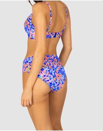 Baku Swimwear - Biarritz Ruched Mid Bikini Bottom