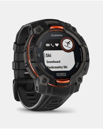Garmin - Instinct 3 45mm Solar Black Bezel with Black Band