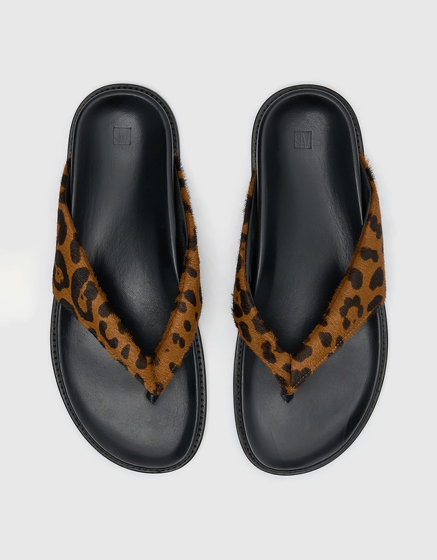 CAMILLA AND MARC - Zita Leopard Pony Sandals