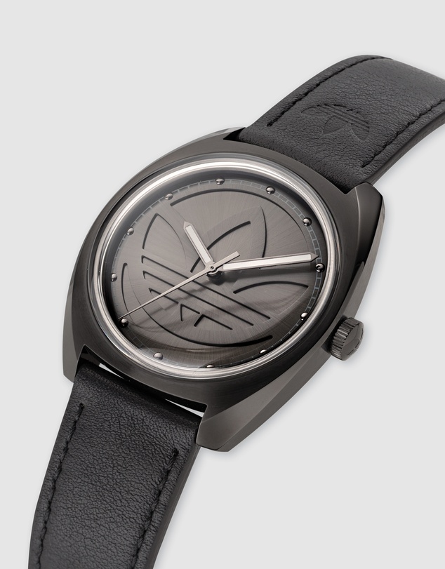 adidas Originals - Edition One - Black Case & Leather Band