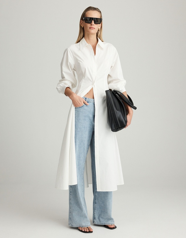 Mattir - Utility Shirt Dress White