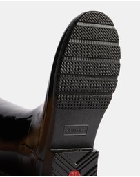 Hunter - Refined Gold Trim Tall Gloss Boots - Women's
