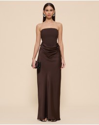 CHANCERY - Ayla Corset Drape Maxi Dress