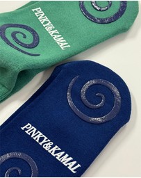 Pinky & Kamal - Pilates Spiral Grip Socks