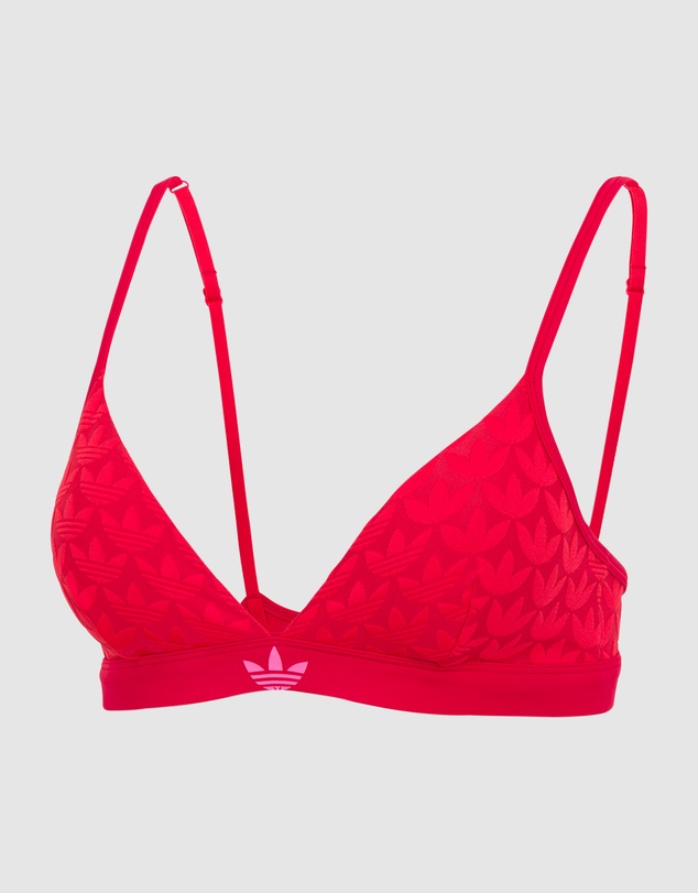 adidas Originals - Microterrot Monogram Logo Unlined Triangle Bralette