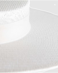 Max Alexander - White Boater Hat