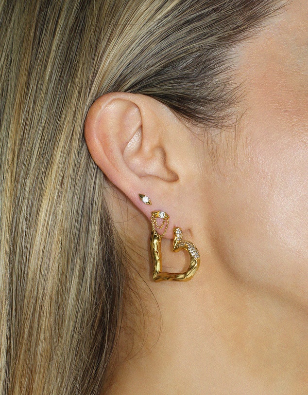 Jackie Mack - Kissable Heart Hoops