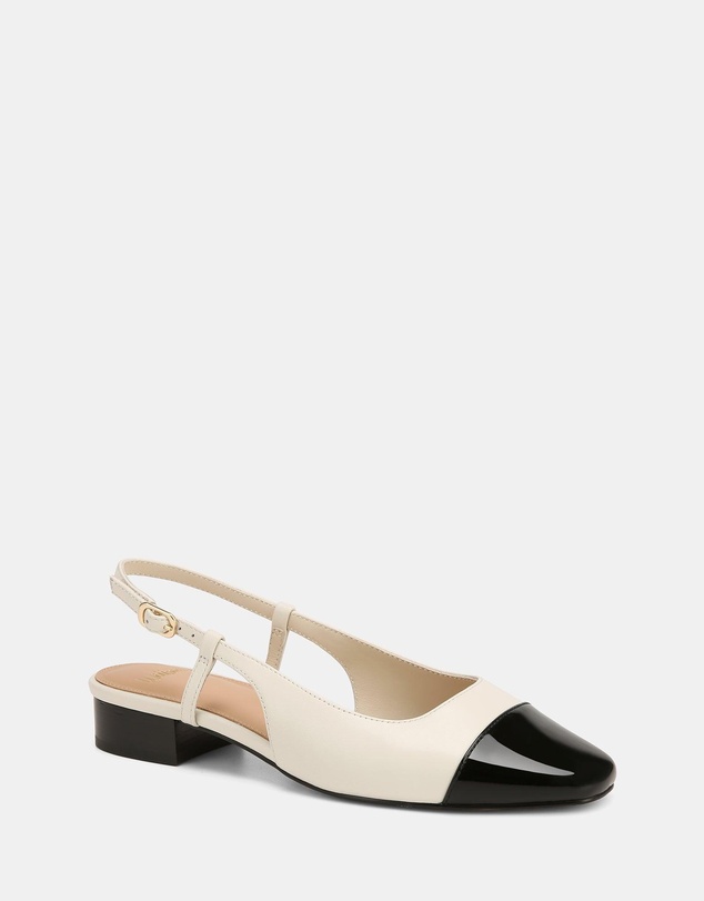 Wittner - Dame Dress Flats Off White/Black