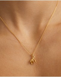 By Charlotte - Snowdrop January Birth Flower Necklace