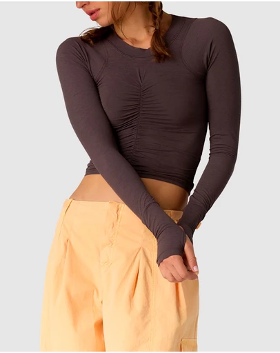 FP Movement by Free People - Tempo Ruched Long Sleeve Top