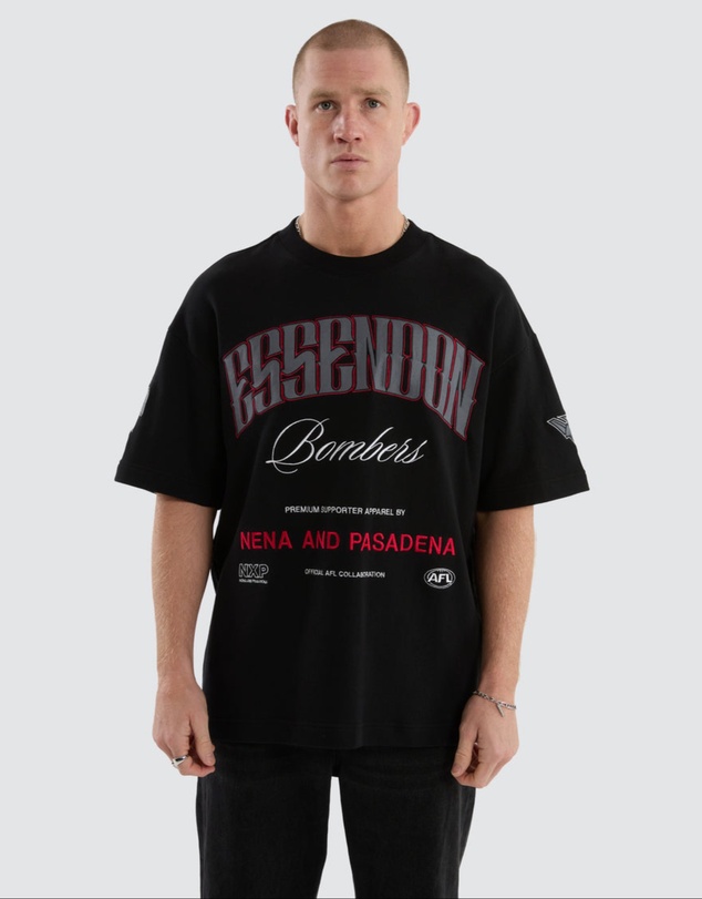 Nena & Pasadena - Essendon Game-On Loopbk Tee