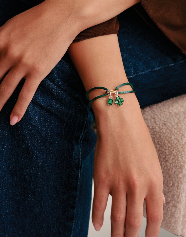THOMAS SABO - THOMAS SABO Connect Textile Bracelet Green