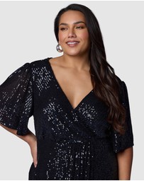 Pink Dusk by Curve Project - Lure Sequin Maxi Dress