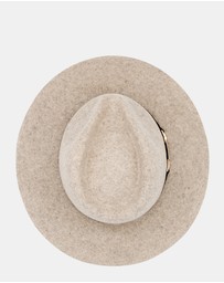 Morgan & Taylor - Soraya Wool Fedora in Beige