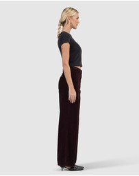Rolla's - Relaxed Sailor Jean Long - Dark Cherry Cord