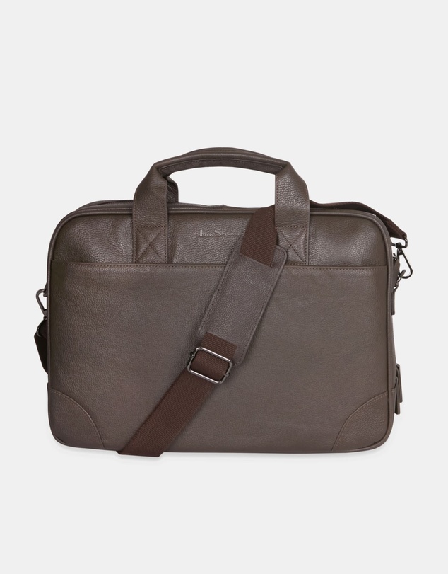 Ben Sherman - Leather Laptop Briefcase