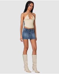 EDIKTED - Lou Crossover Beaded Corset