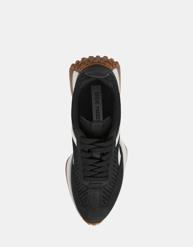 Steve Madden - Dasherr Black Mesh Sneakers