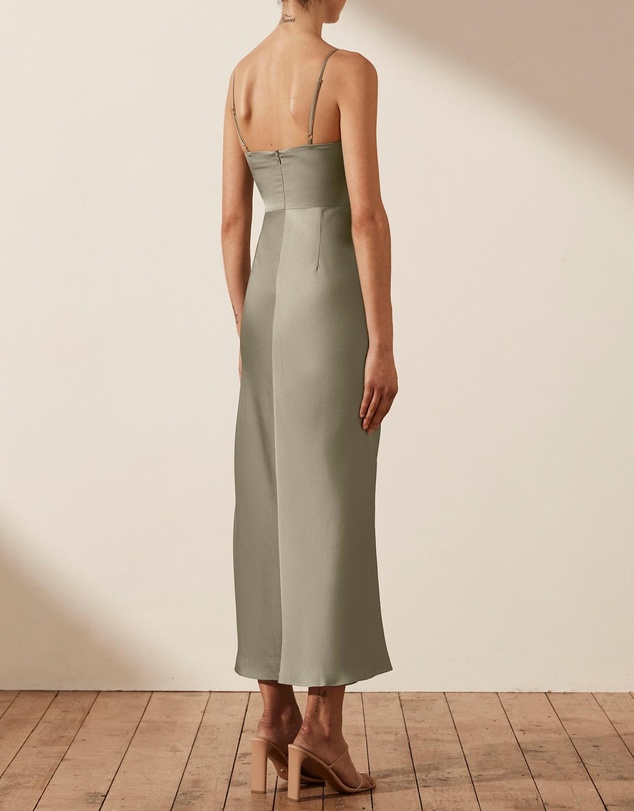 Shona Joy - Luxe Twist Front Sleeveless Midi Dress