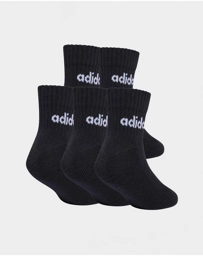 adidas Performance - 5-Pack Linear Ankle Socks - Kids