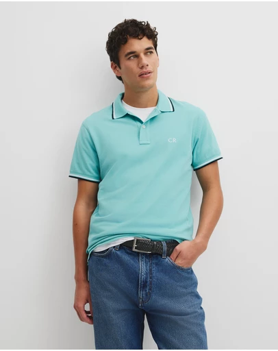 Country Road - Australian Cotton Cr Logo Pique Polo