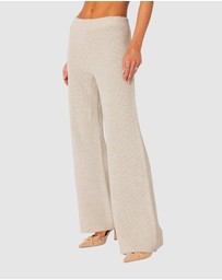 EDIKTED - Sunday Straight Leg Knit Pants