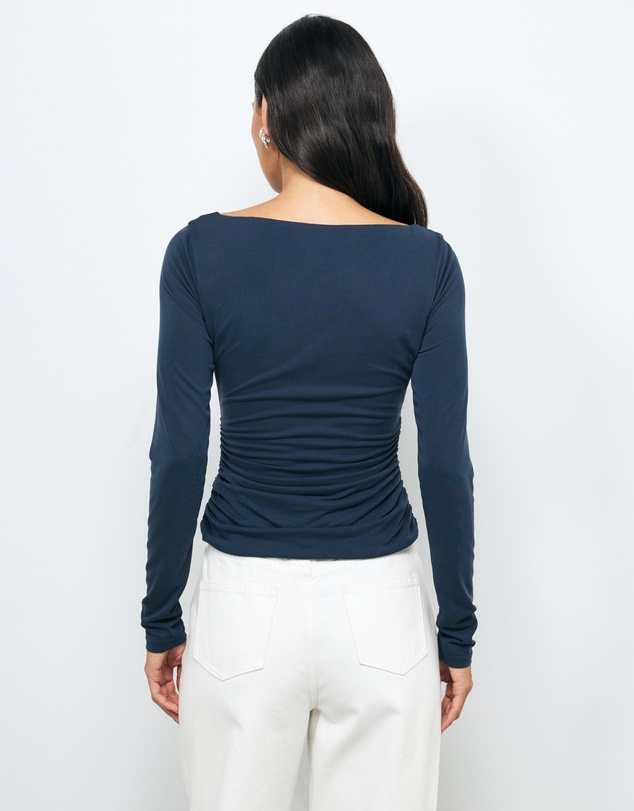 AERE - Ida Gathered Cupro Top