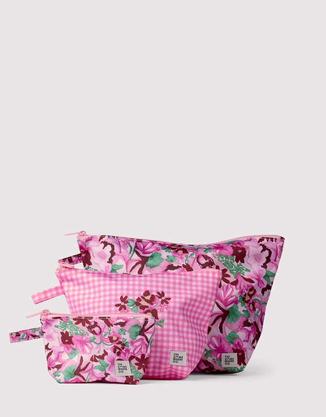 The Somewhere Co - Sweat Pea Handy Pouch Trio