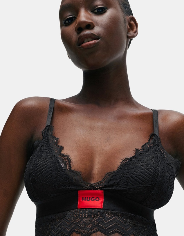 HUGO - Geometric Lace Padded Triangle 