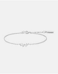 Ania Haie - Ania Haie Silver Shell Pearl Cluster Bracelet