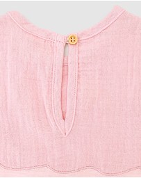 WITH LOVE FOR KIDS - Cotton Muslin Lace Top - Babies - Kids
