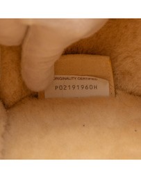 Pre-Loved by Azura Reborn - Pre-Loved Small Suede and Shearling Maxi Intrecciato Arco Tote