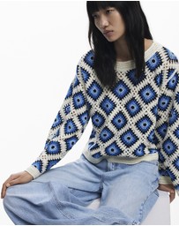 Desigual - Multicolored crochet sweater