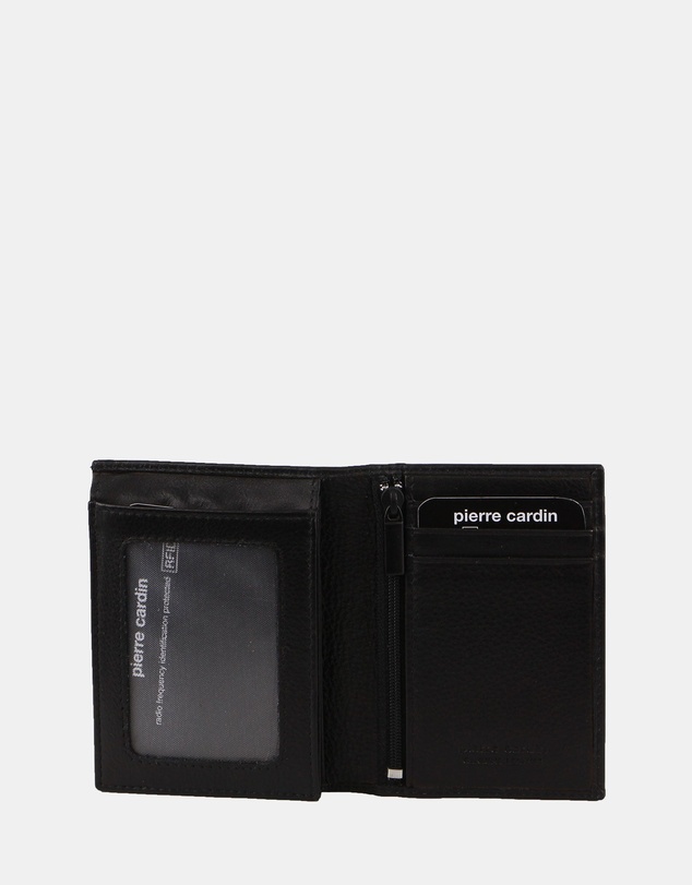 Pierre Cardin - Pierre Cardin Rustic Leather Men's Bi-Fold Flap Wallet