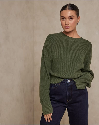 AERE - Cotton Cashmere Blend Relaxed Jumper