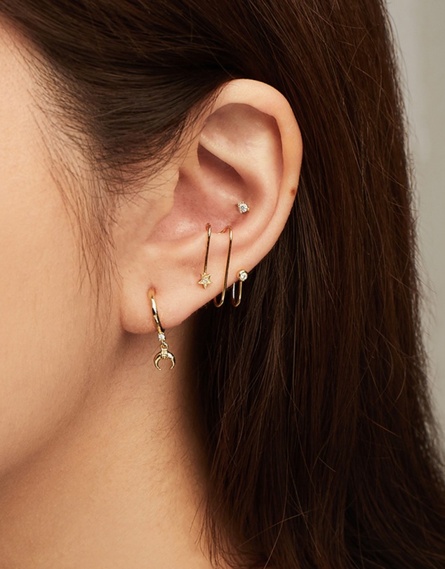 Wanderlust + Co - In The Star Gold Ear Cuff