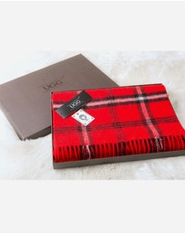 Ozwear Connection Uggs - Ugg 100% Australian Merino Wool Reversible Scarf Red