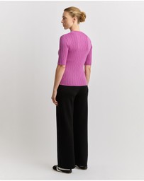 Toorallie - Variegated Rib Top