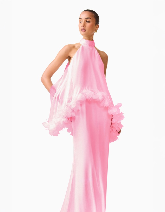 Elliatt - Poppy Layered Gown in Pink