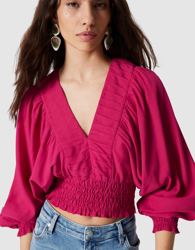 & Other Stories - Smocked Puff-Sleeve Blouse