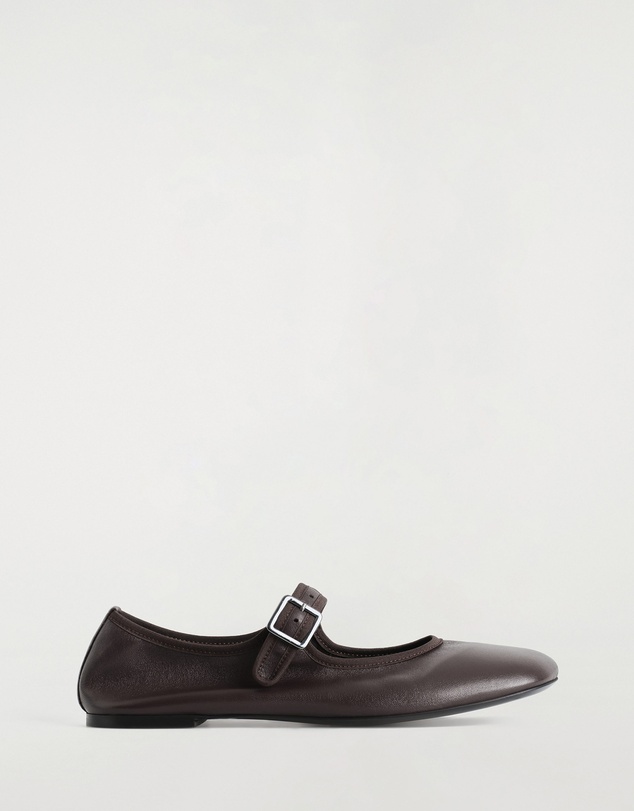 COS - Square Toe Buckled Ballet Flats