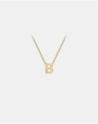 Zoe Olivia - 9K Gold Initial B Necklace