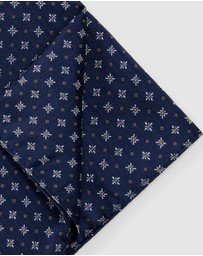 Politix - Geo Jacquard Silk Pocket Square