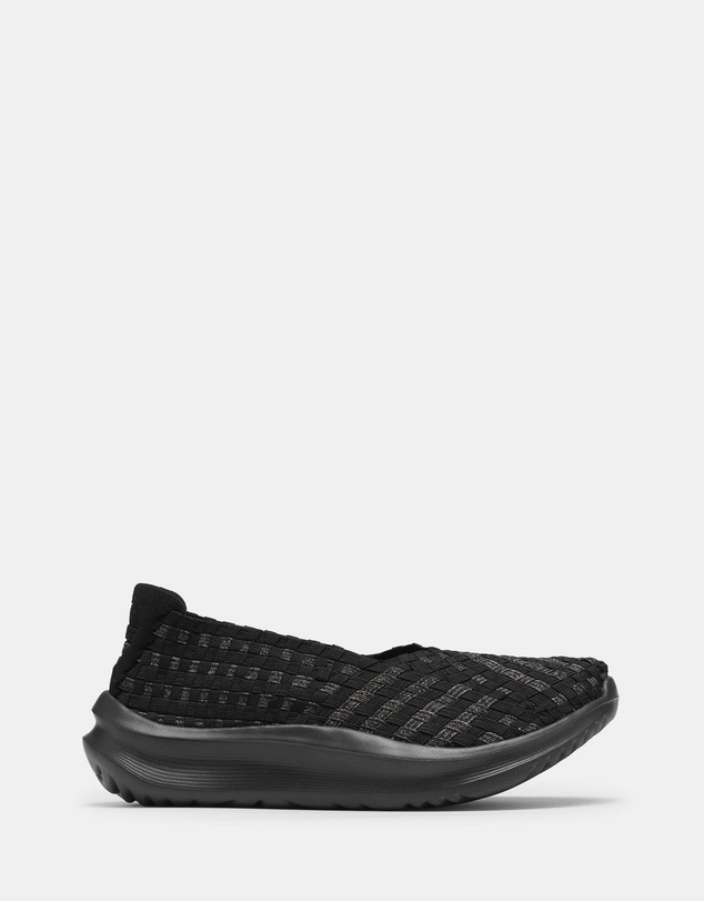 Clarks - Solevana Weave Black Metallic