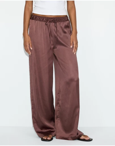 Dazie - Honey Satin Pants