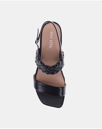 Mia Vita - Yuki Heeled Sandal - Black