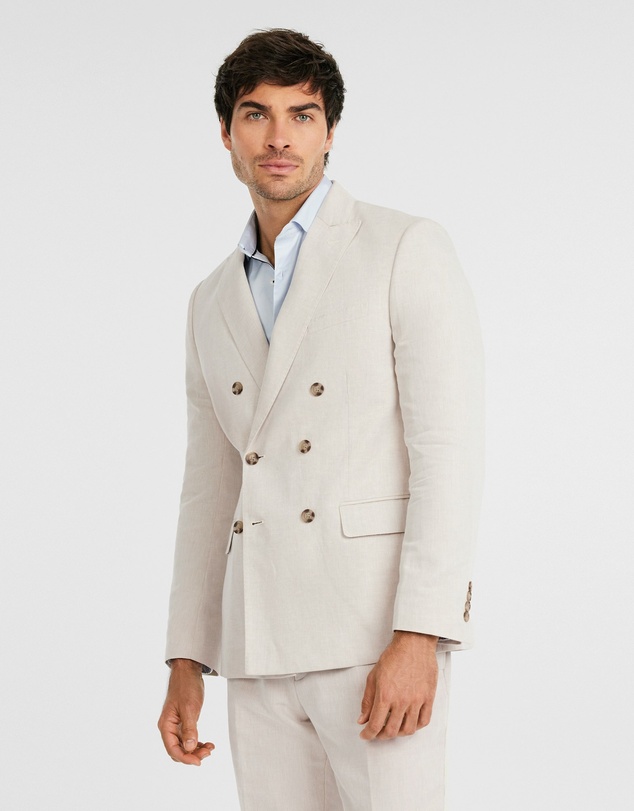 Tarocash - Jae Slim Linen Db Suit Jacket