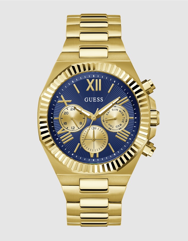 GUESS - Guess Men's Gold Tone 44mm Multi-function Watch