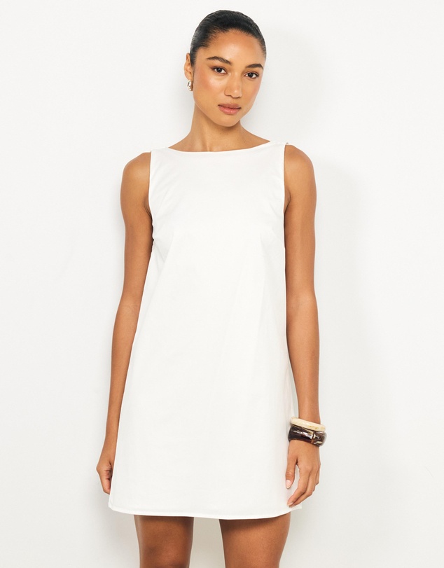 AERE - Vaila Cotton Mini Shift Dress